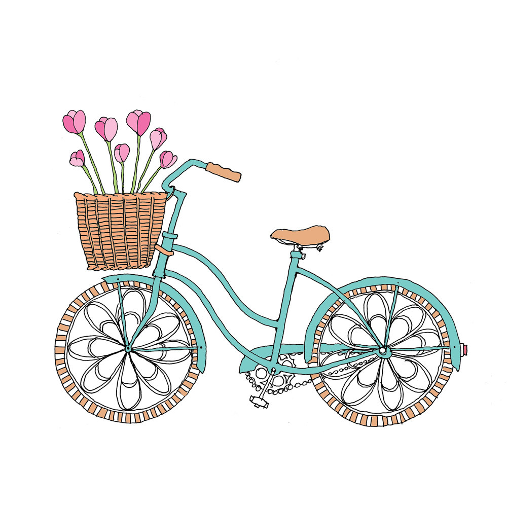 clipart bicycle basket - photo #46